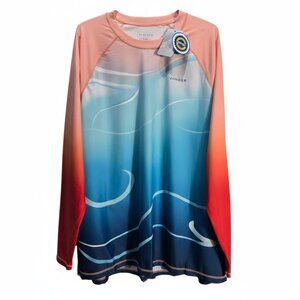 NWT | VAYAGER Ombré UPF 50+ Performance Swim Shirt | Rash Guard | 2XL